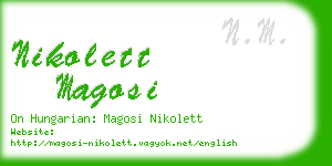 nikolett magosi business card